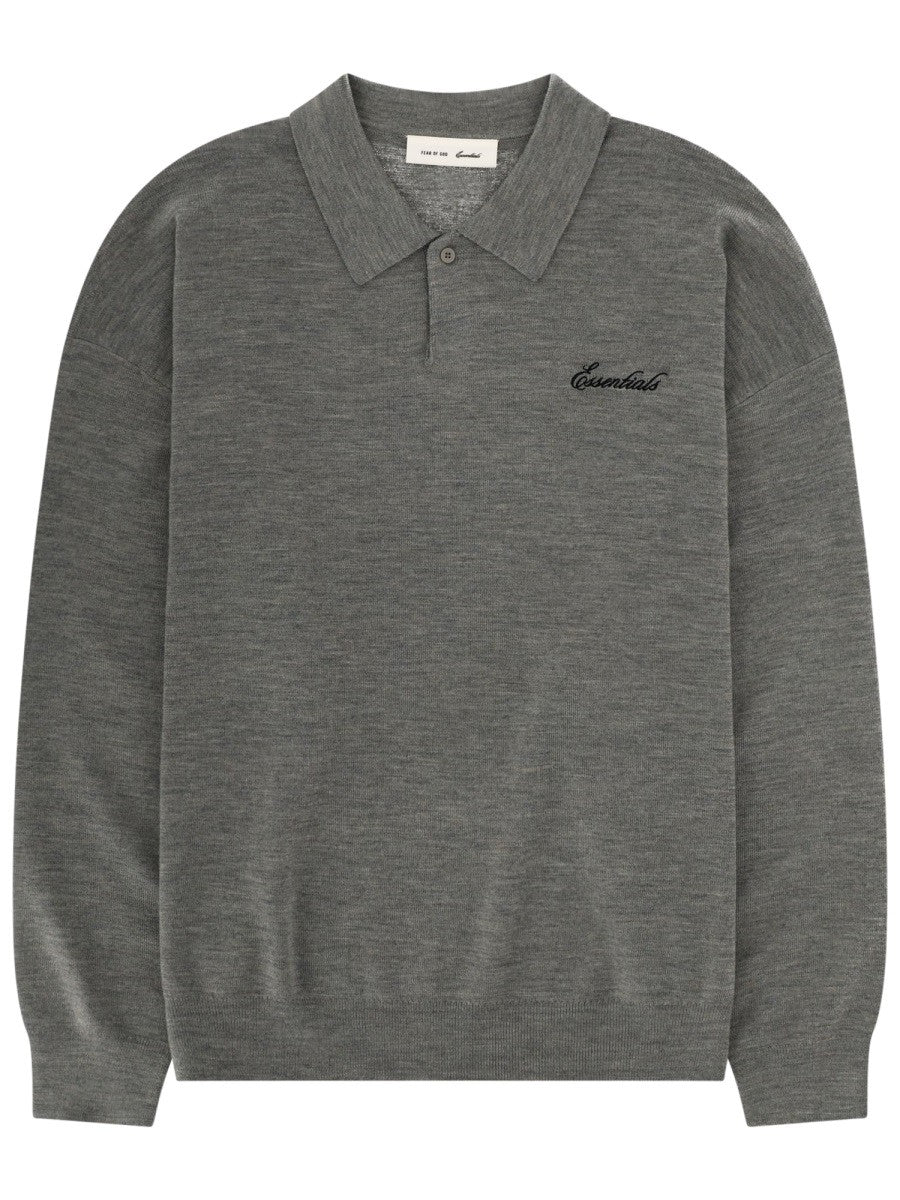 Fear of God ESSENTIALS Men's Polo Signature 90S Grey