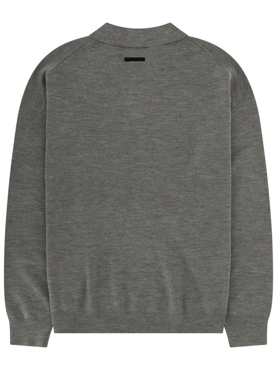 Fear of God ESSENTIALS Men's Polo Signature 90S Grey