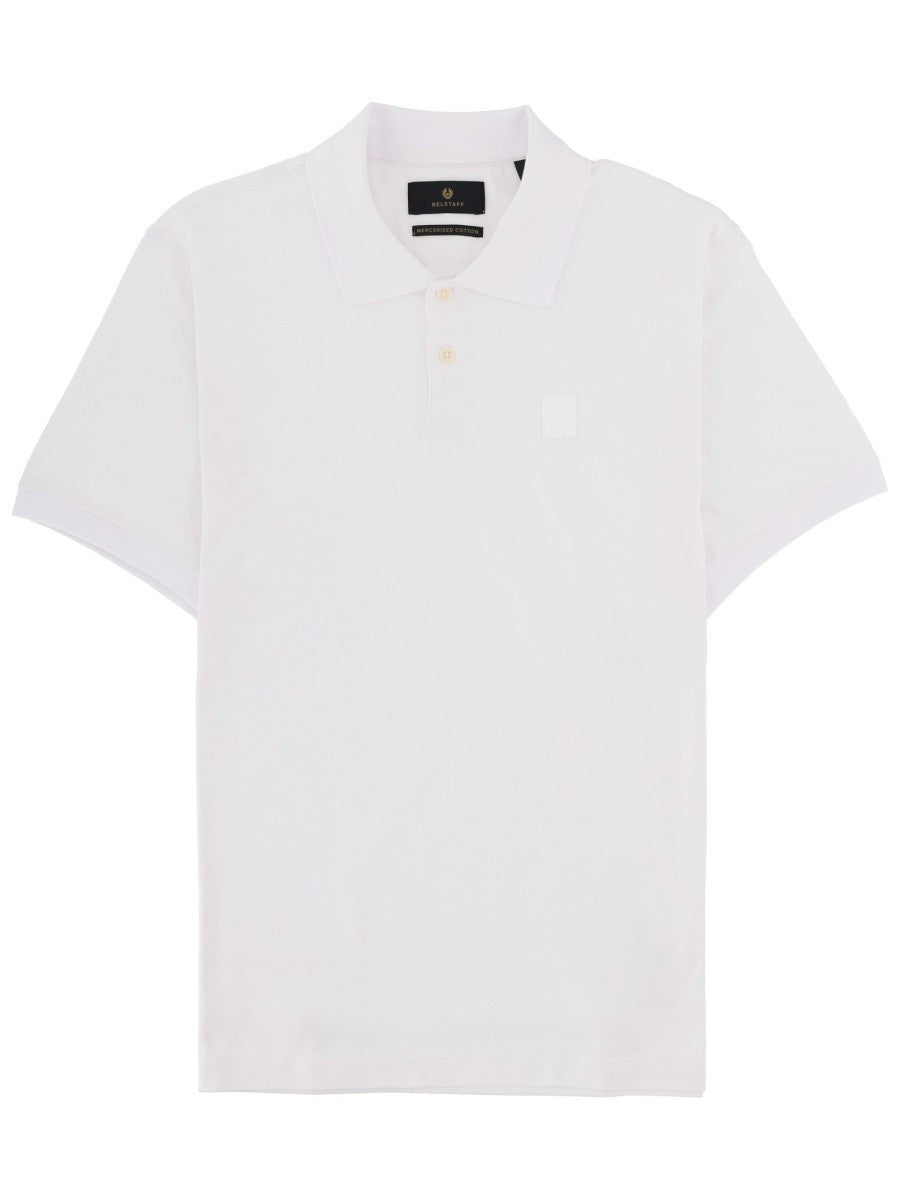 Belstaff Men's Polo Steel Con Patch White
