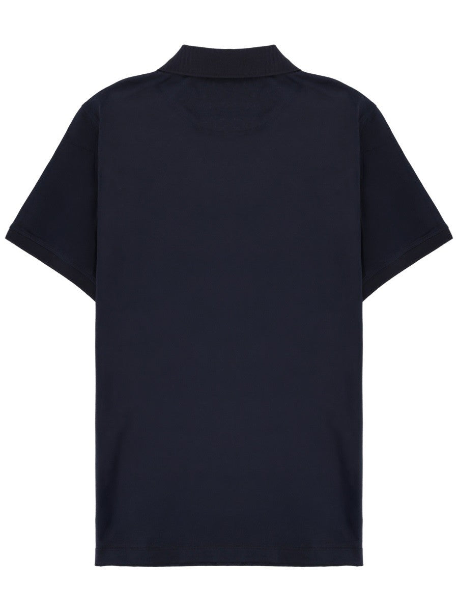 Belstaff Men's Polo Steel Con Patch Blue