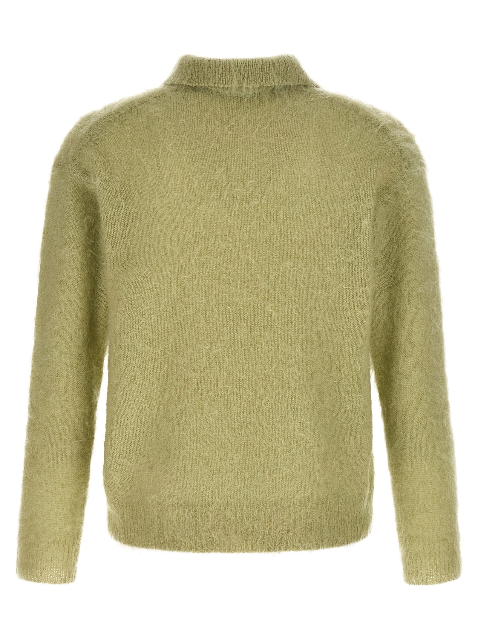 Auralee Polo Super Kid Mohair Green