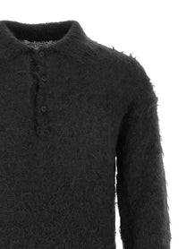 AURALEE Polo Super Kid Mohair Black