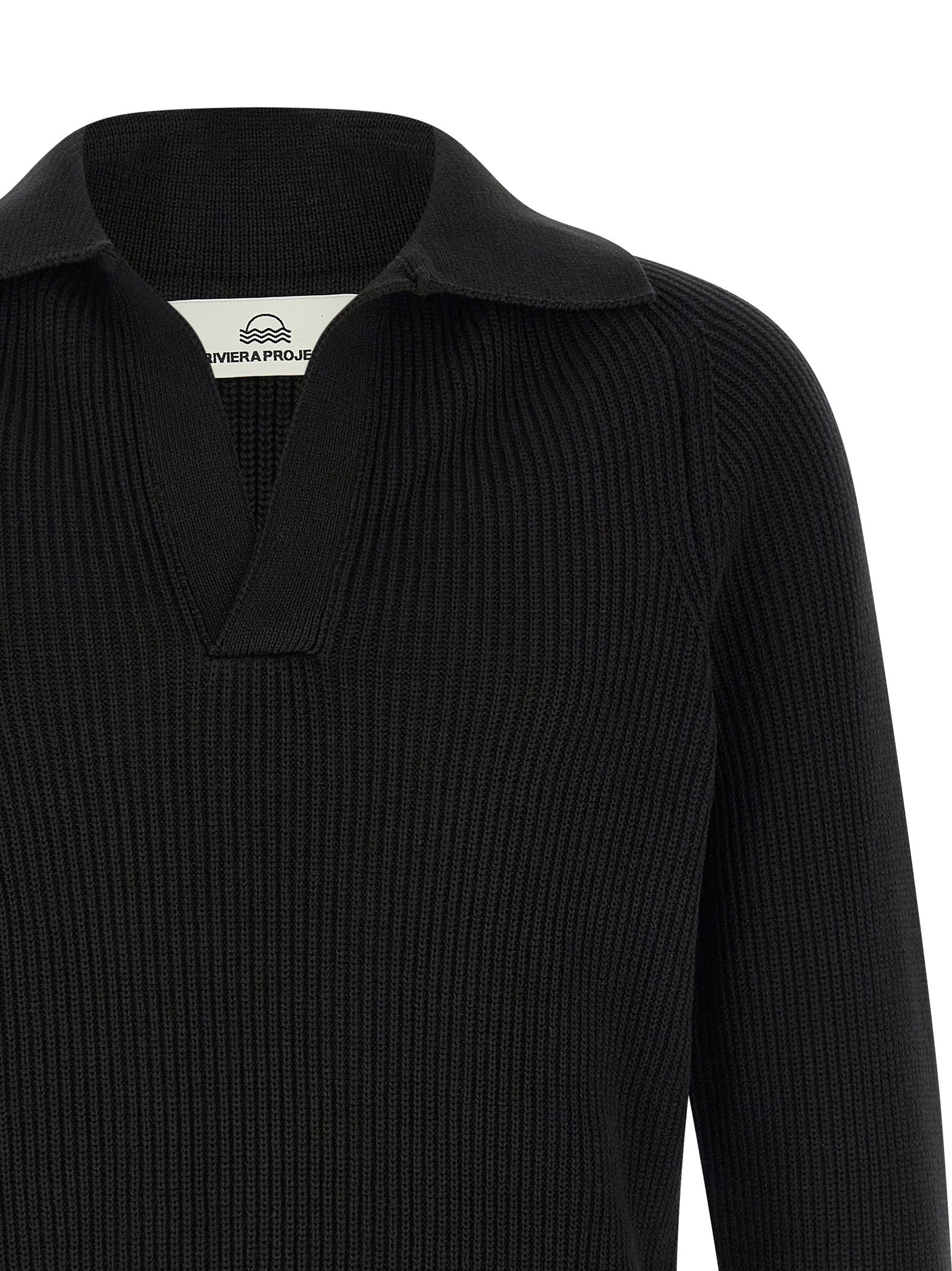 Riviera Project Polo Sweater Black