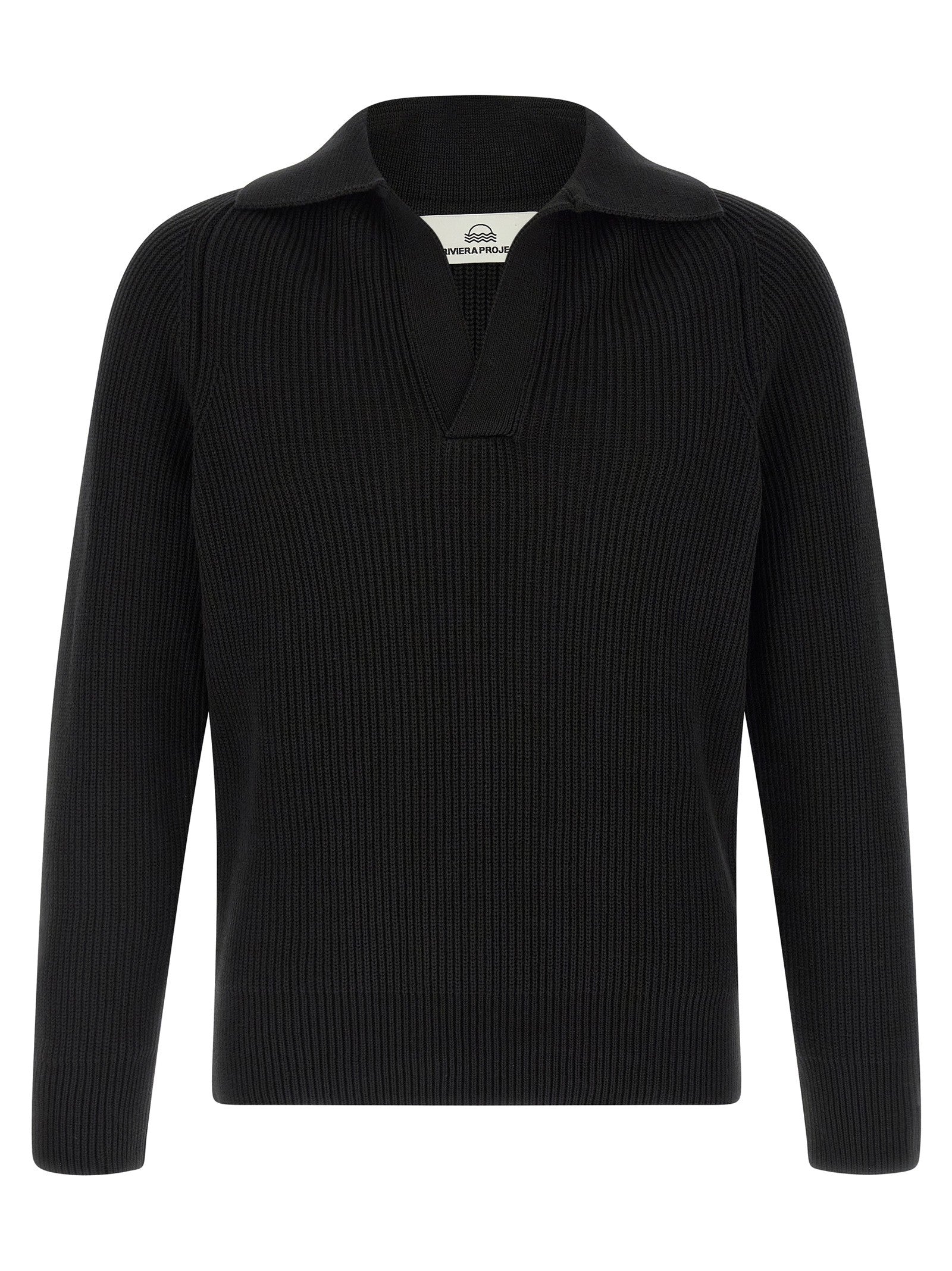 Riviera Project Polo Sweater Black