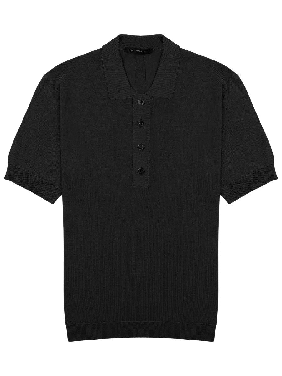 Low Brand Men's Polo Techno in Viscosa Black
