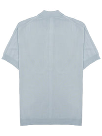 Low Brand Men's Polo Techno in Viscosa Blue