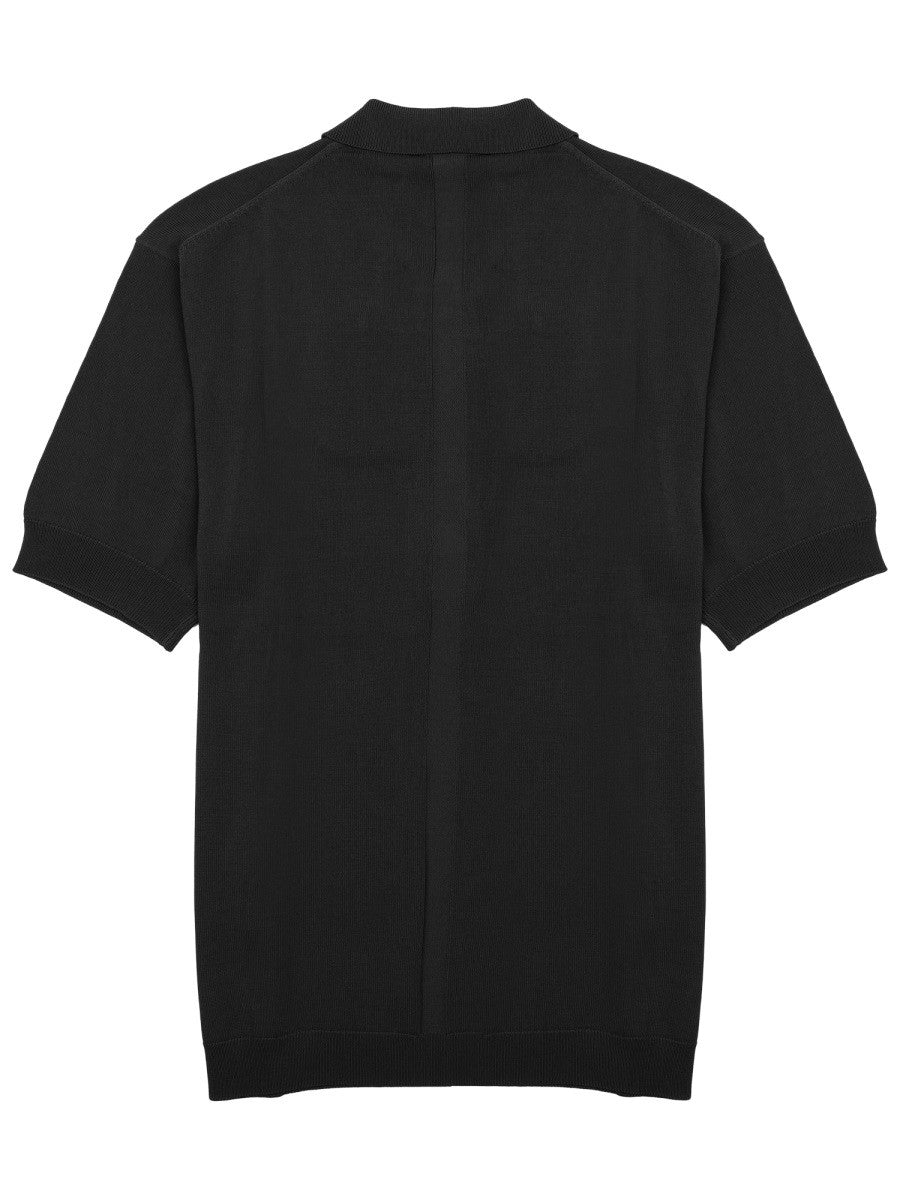 Low Brand Men's Polo Techno in Viscosa Black, view 2
