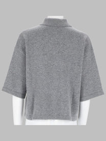 FRAME Women's Polo the Academy in Cashmere Grey