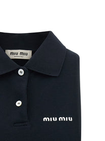 Miu Miu Polo Top Blue