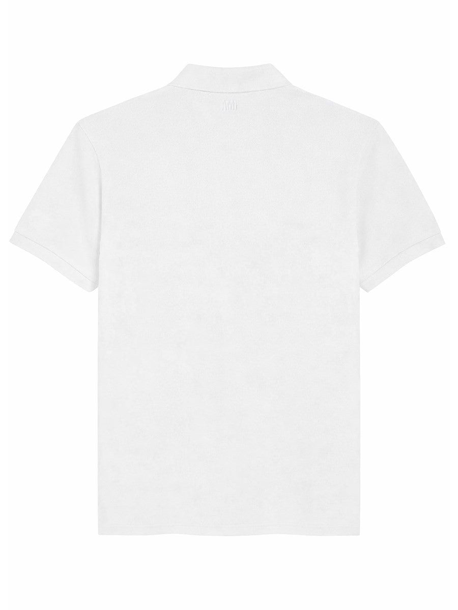 Ami Paris Unisex Polo White, view 2