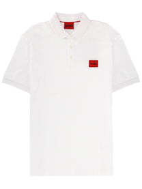 HUGO BOSS Men's Polo Con Patch White