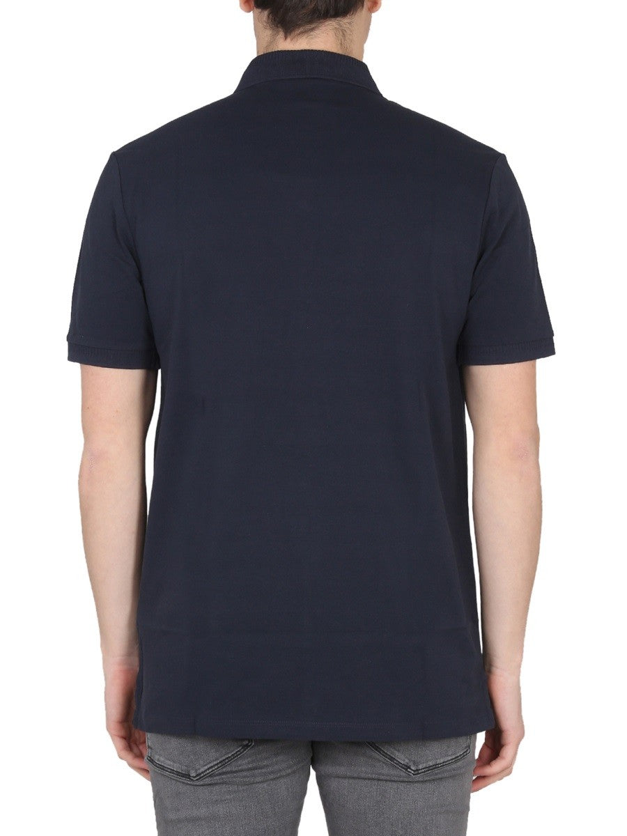 HUGO BOSS Men's Polo Con Patch Blue