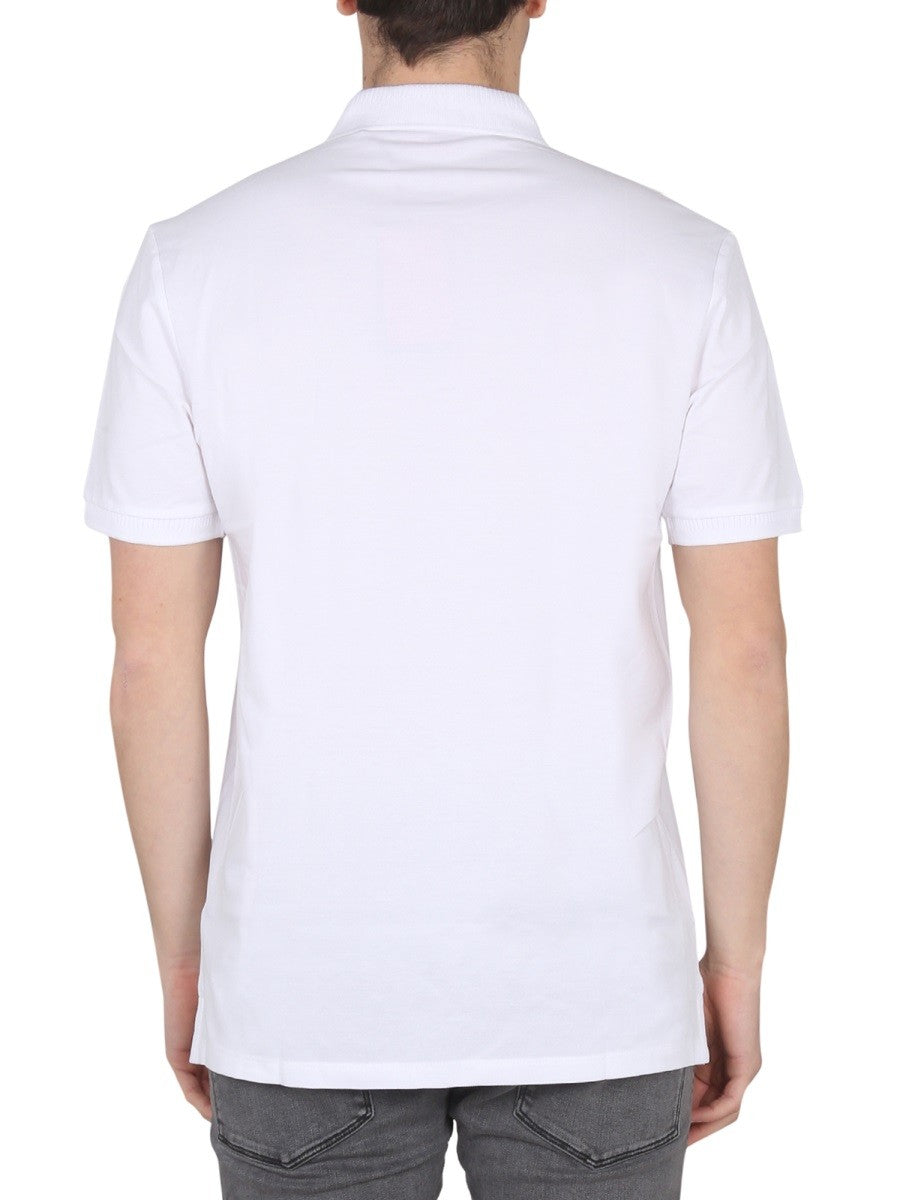 HUGO BOSS Men's Polo Con Patch White