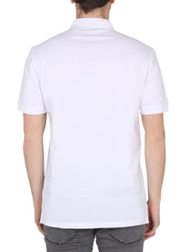 HUGO BOSS Men's Polo Con Patch White