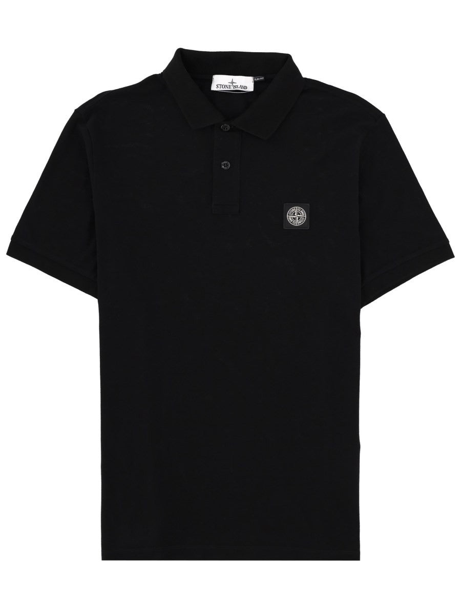 Stone Island Men's Polo Black