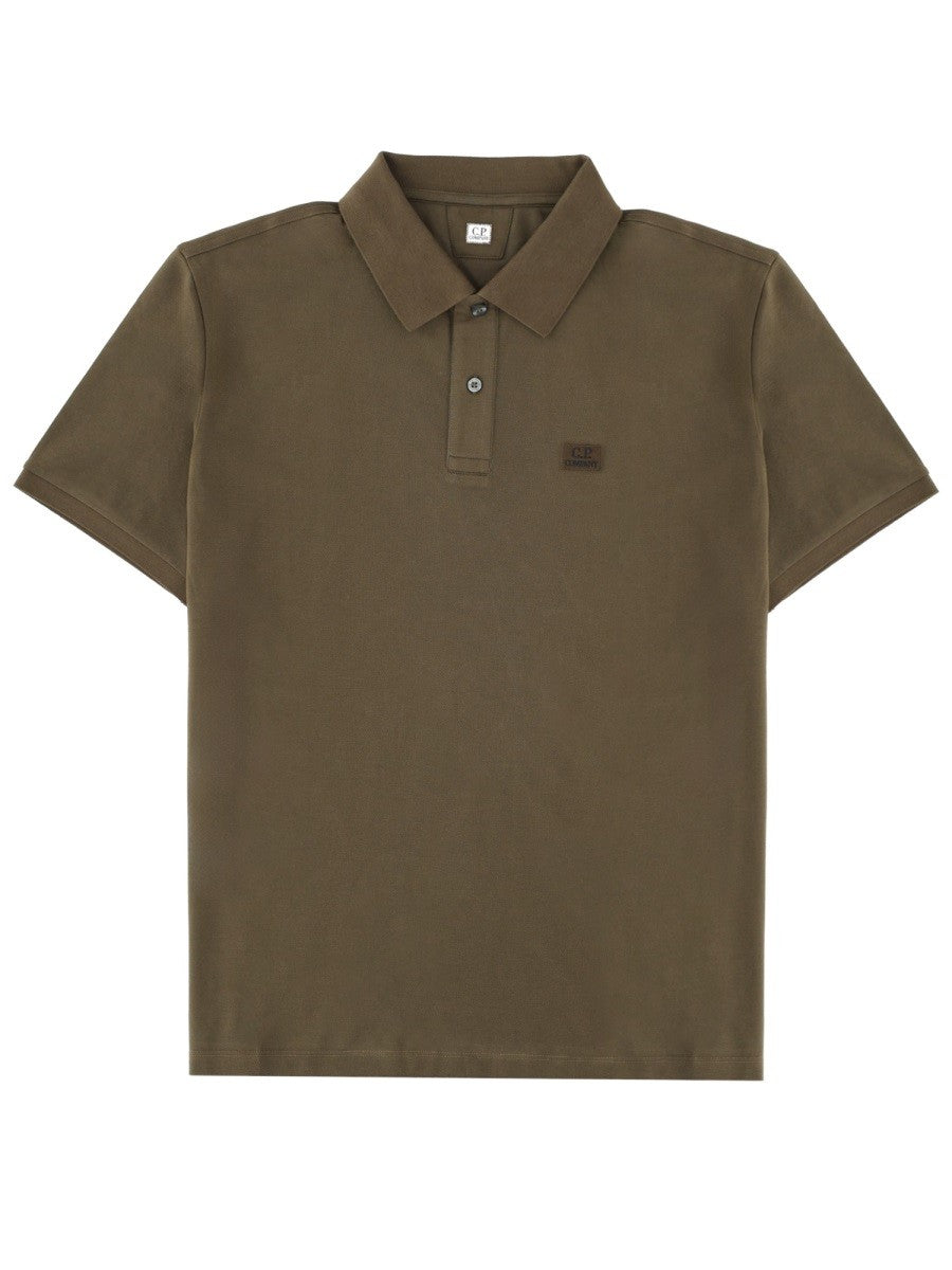 C.P. Company Men's Polo Green