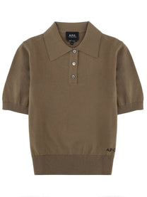 A.P.C Women's Polo Brown