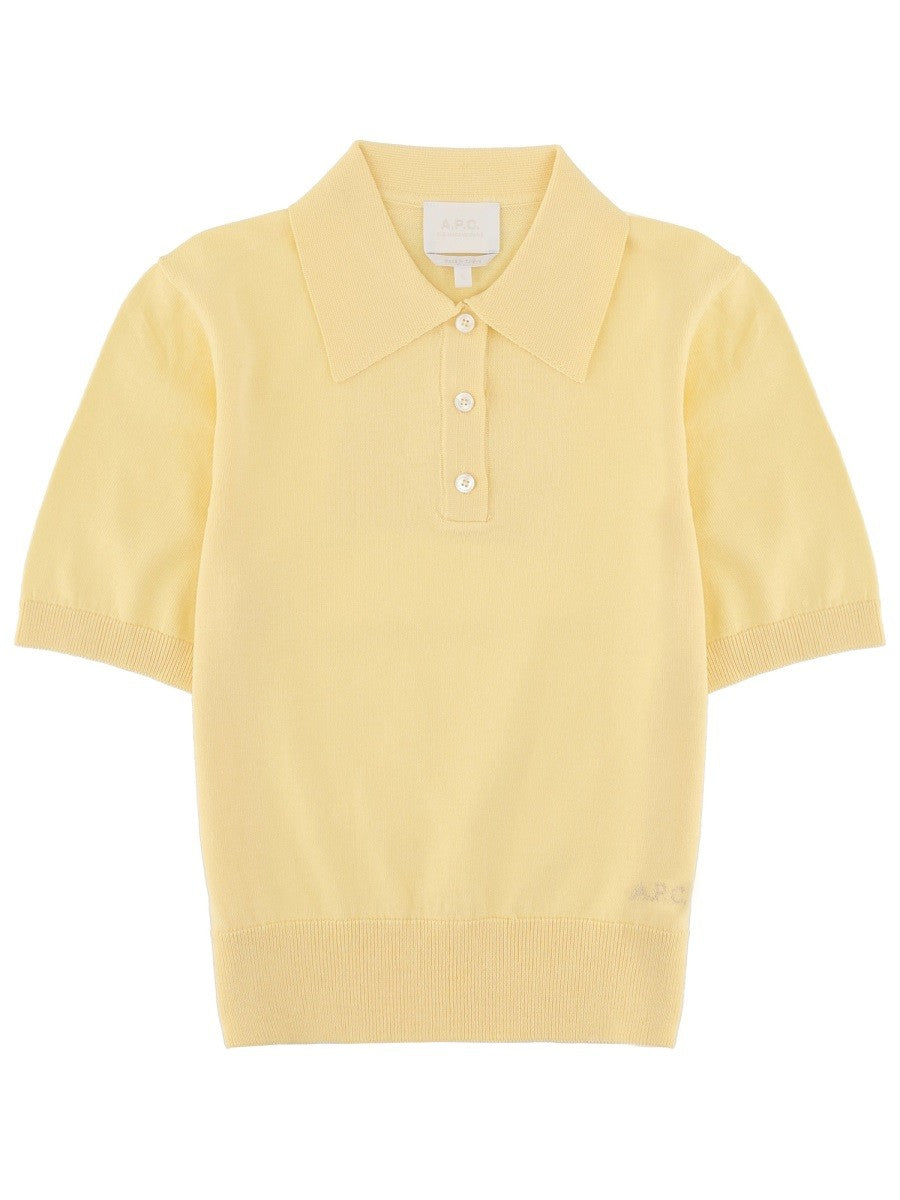 A.P.C Women's Polo Yellow