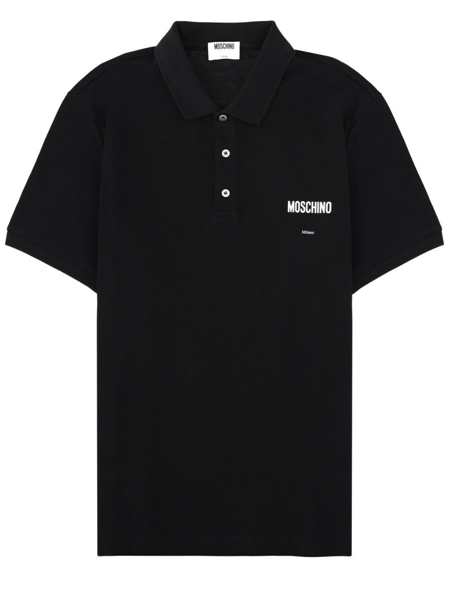 Moschino Men's Polo Black