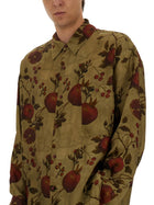 Uma Wang Men's Pomegranate Print Shirt Multicolor, view 4