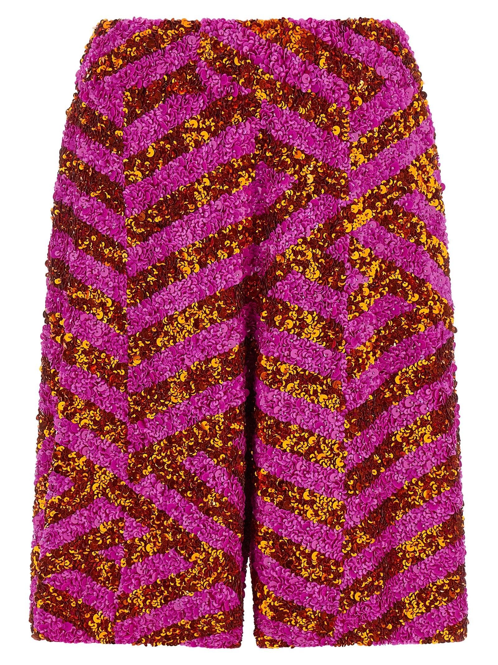 Dries Van Noten Pomy Bis Bermuda Shorts Gold