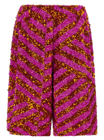 Dries Van Noten Pomy Bis Bermuda Shorts Gold