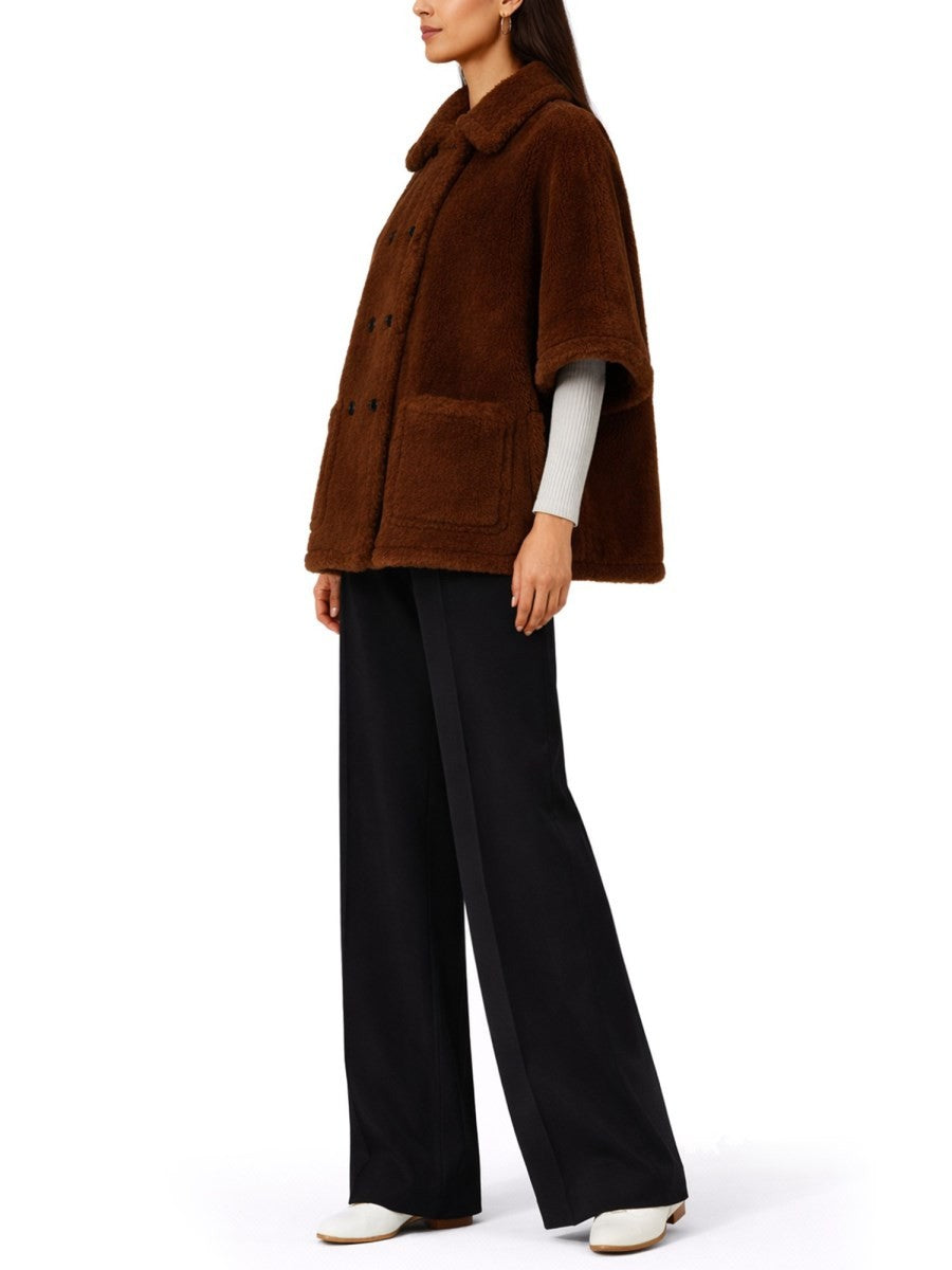 Max Mara Women's Poncho HORSE4 Brown