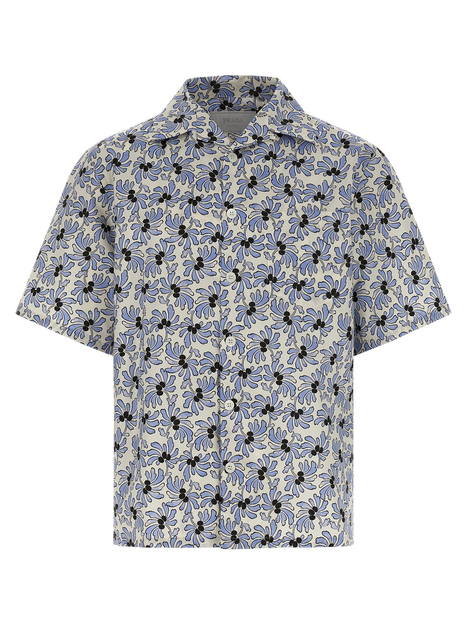 PRADA Pongé Shirt Blue