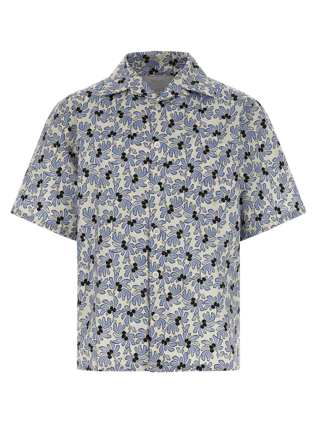 PRADA Pongé Shirt Blue