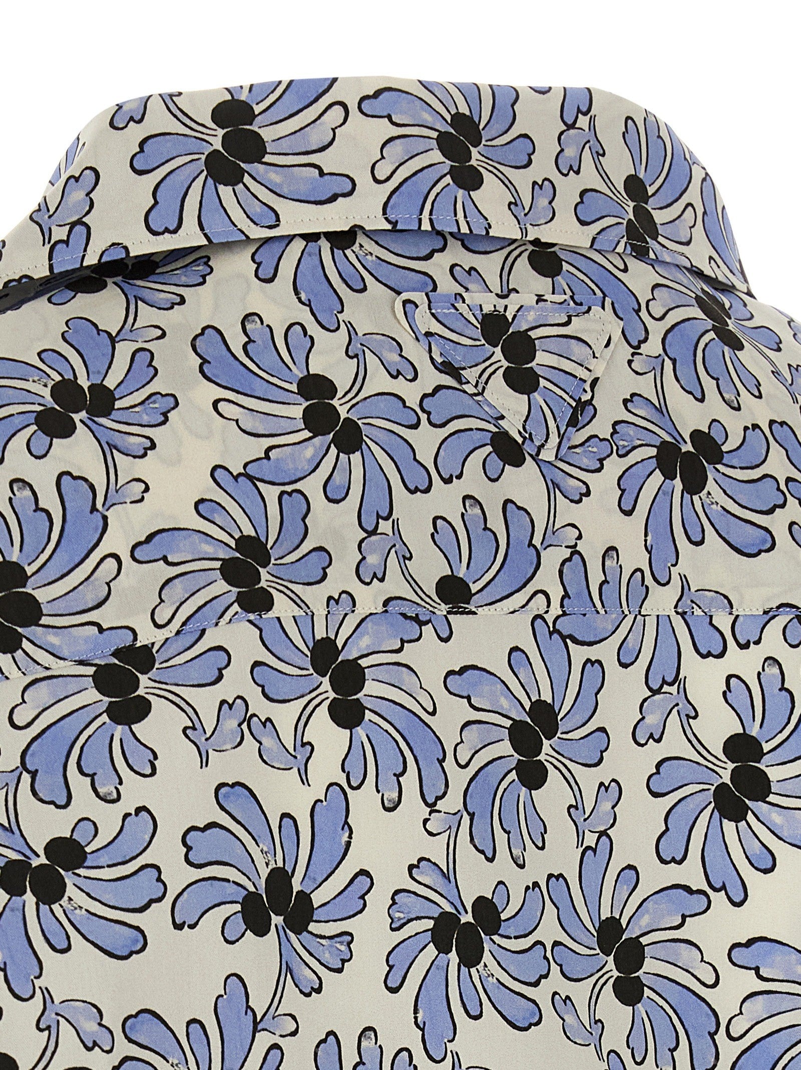 PRADA Pongé Shirt Blue