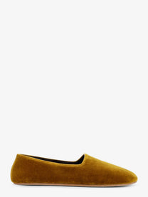 The Row Women's Ponti Velvet Loafers Yellow