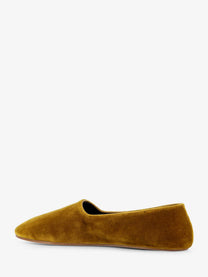 The Row Women's Ponti Velvet Loafers Yellow