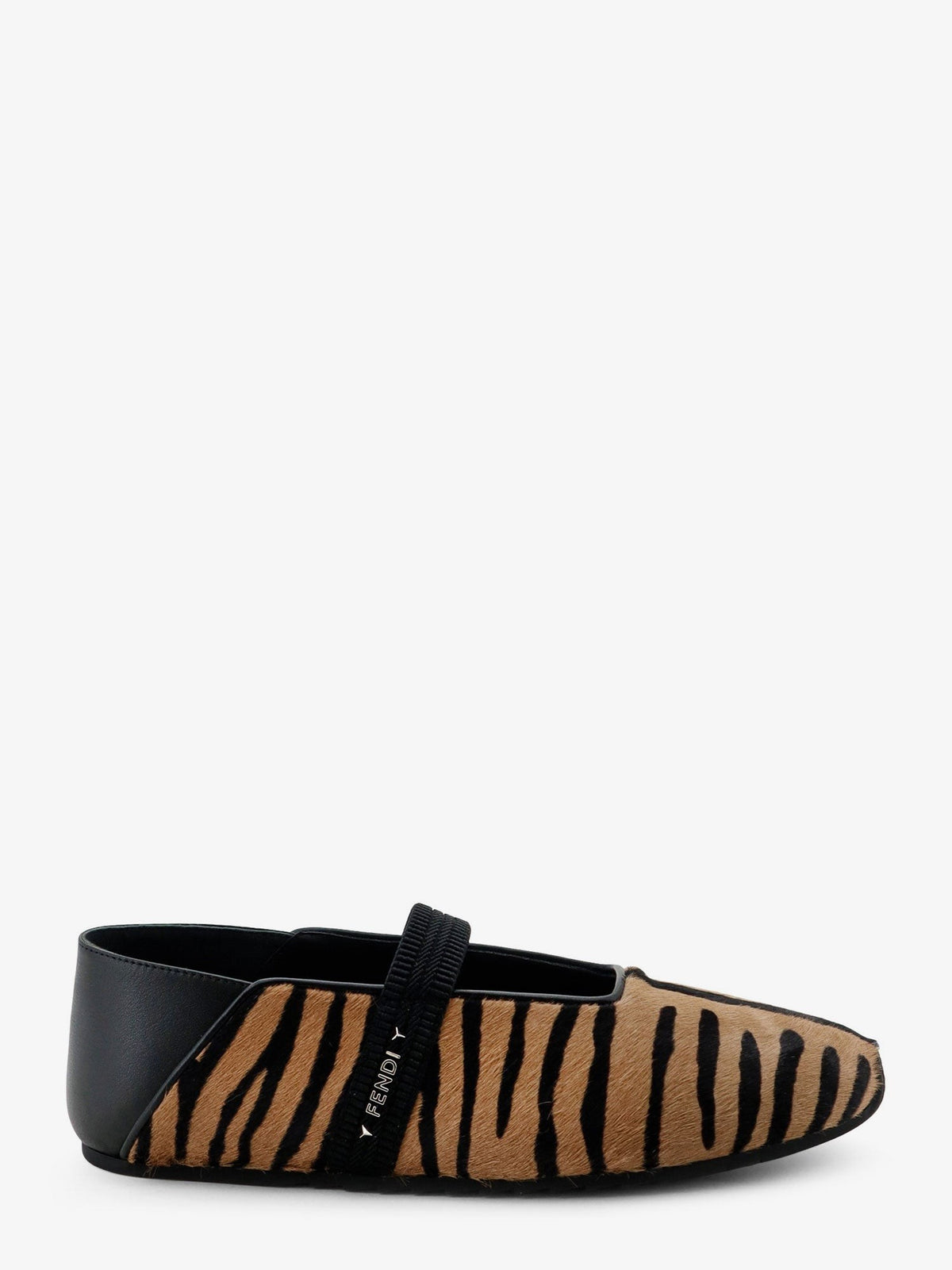 Fendi Women's Pony Hair Ballet Flats Black