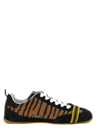Fendi Pony Hair Fendi Wrap Sneakers Brown
