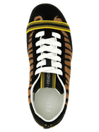 Fendi Pony Hair Fendi Wrap Sneakers Brown