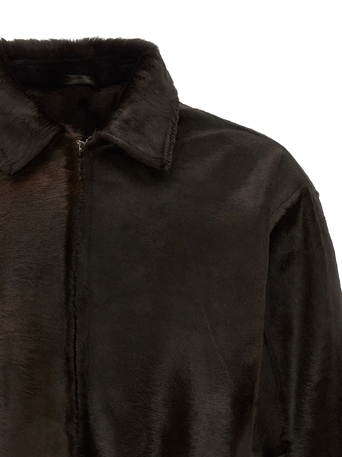 Giorgio Brato Pony Hair Jacket Brown