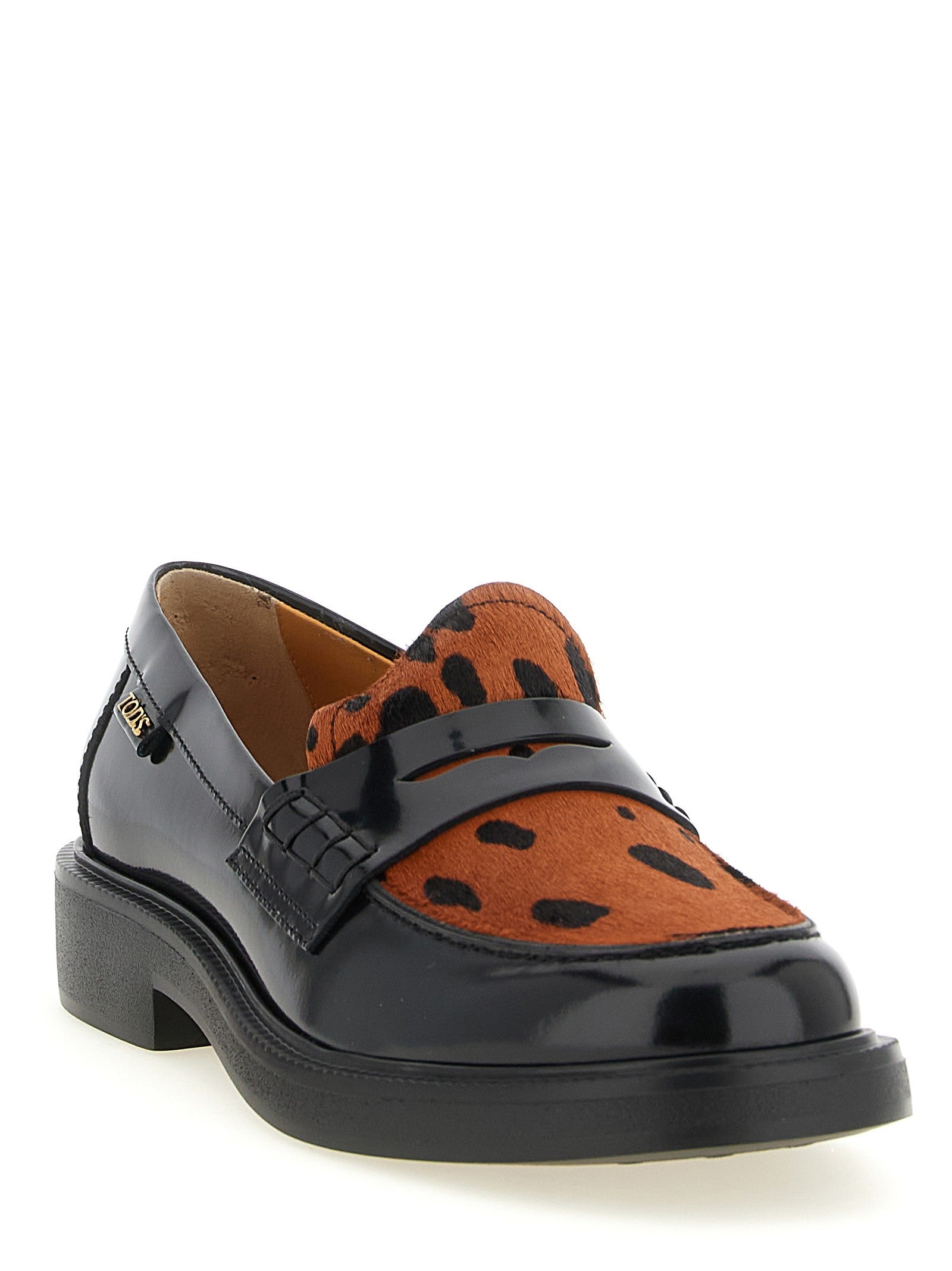 Tod's Pony Hair Loafers Black