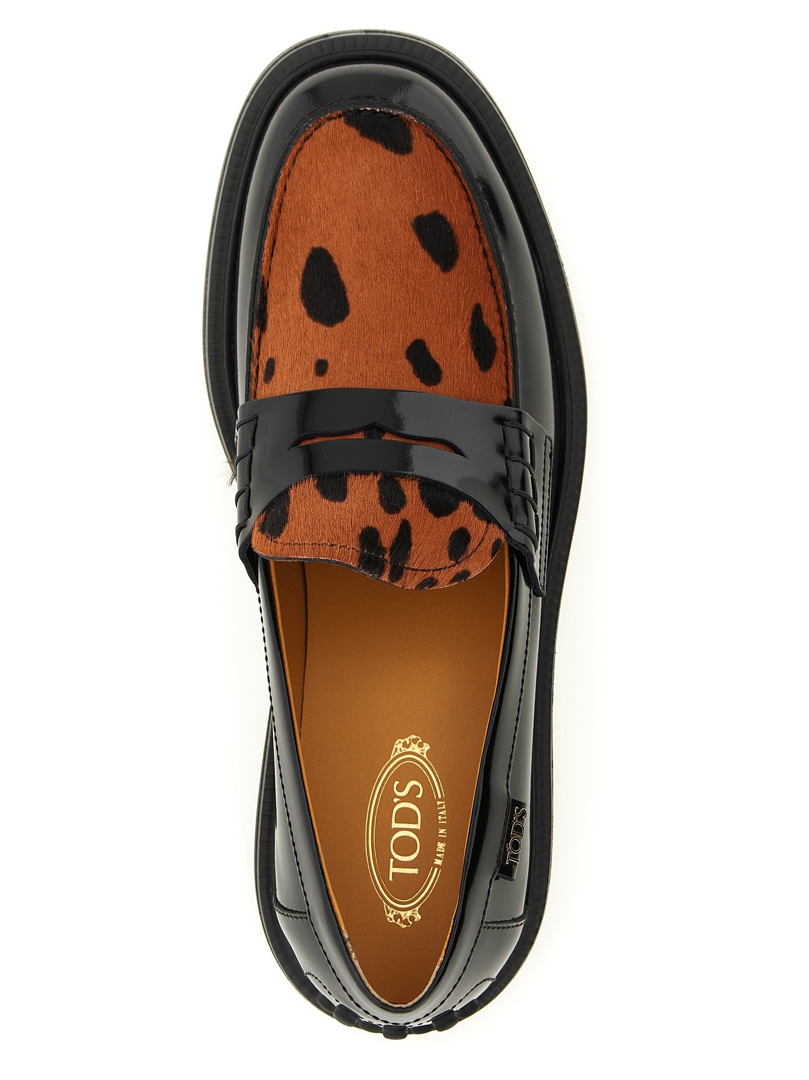 Tod's Pony Hair Loafers Black