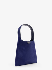 ALAÏA Women's Ponyskin Hobo Handbag Blue