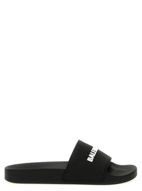 Balenciaga Pool Sandals White
