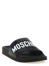 Moschino Pool Slides White