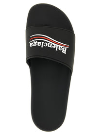 Balenciaga Pool Slides Black