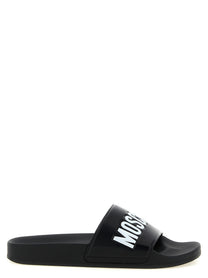 Moschino Pool Slides White