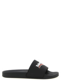 Balenciaga Pool Slides Black
