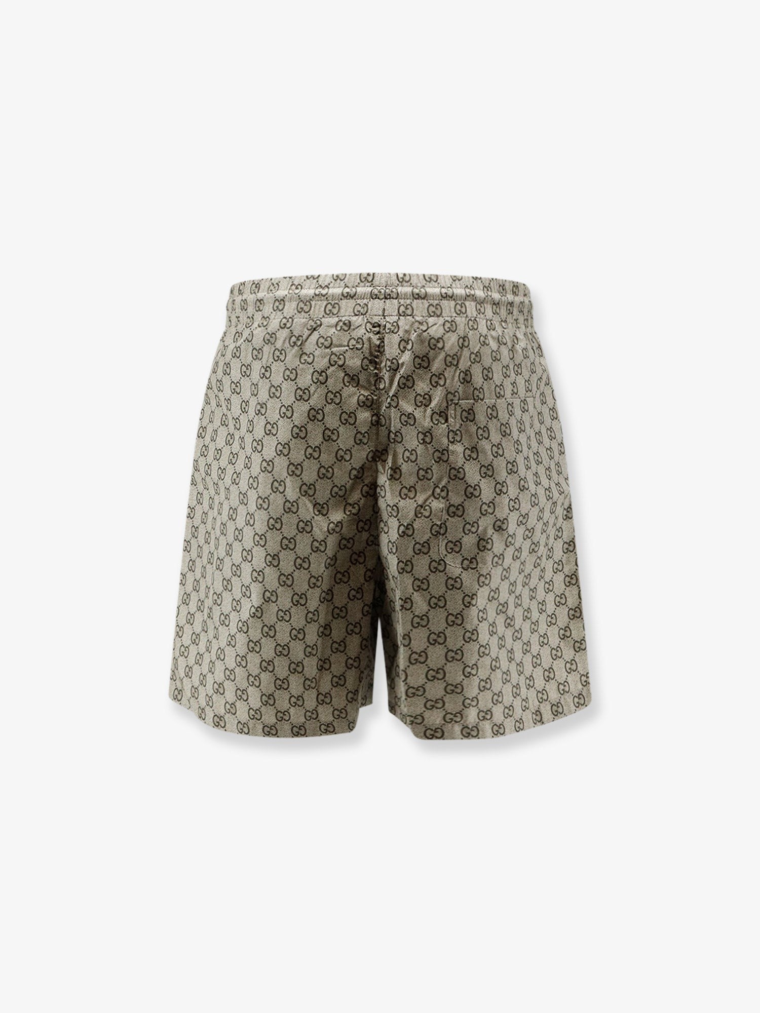 Gucci Men's Poplin Bermuda Shorts Beige