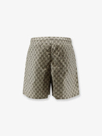 Gucci Men's Poplin Bermuda Shorts Beige