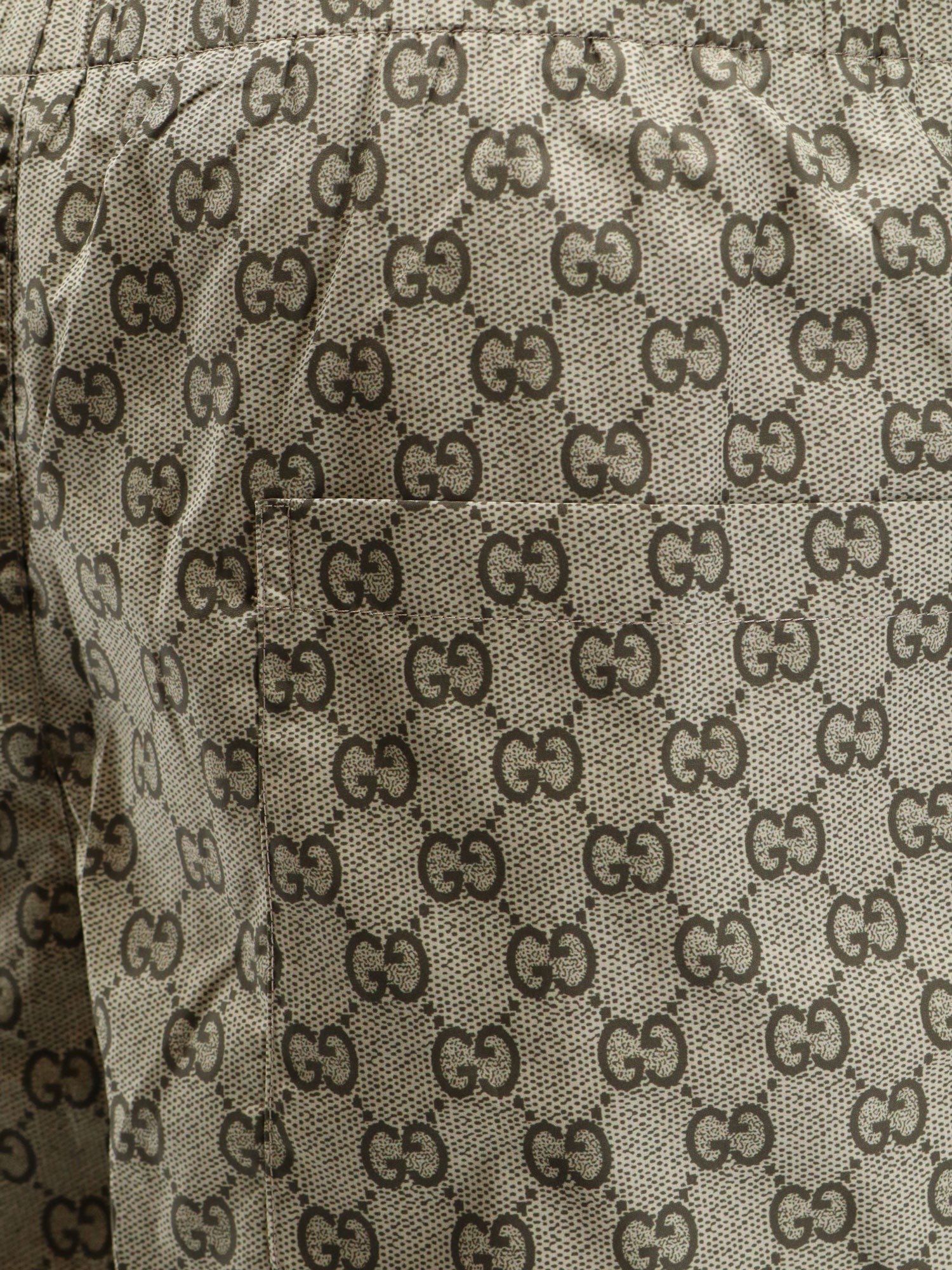 Gucci Men's Poplin Bermuda Shorts Beige