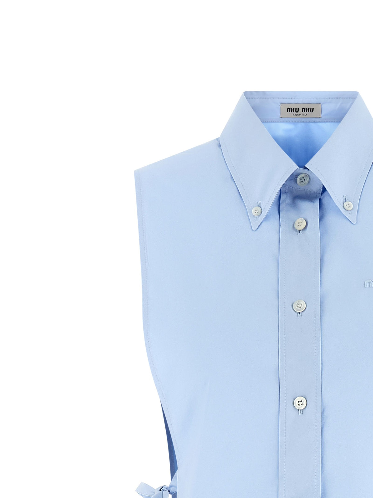 Miu Miu Poplin Dress Blue, view 3