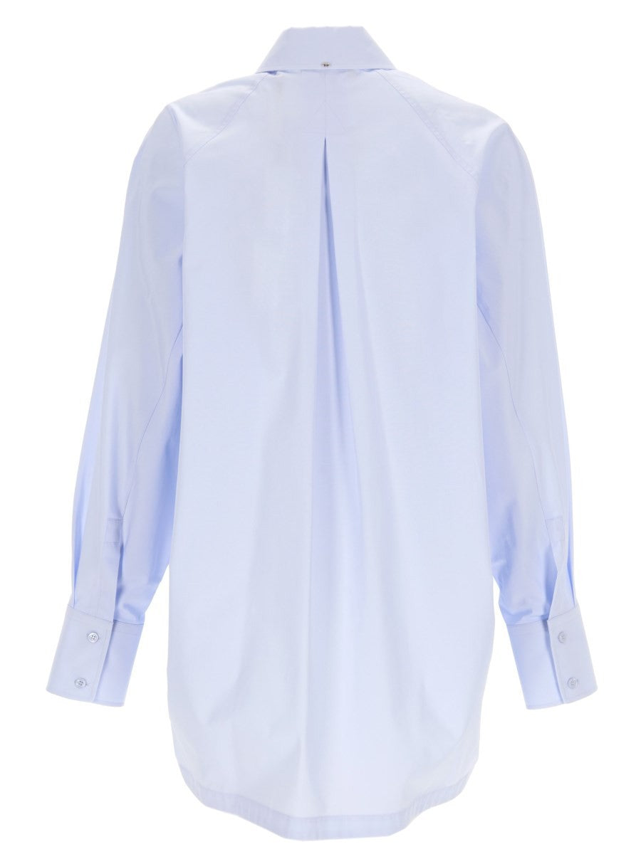 Sportmax Women's Poplin Kimono Shirt Blue