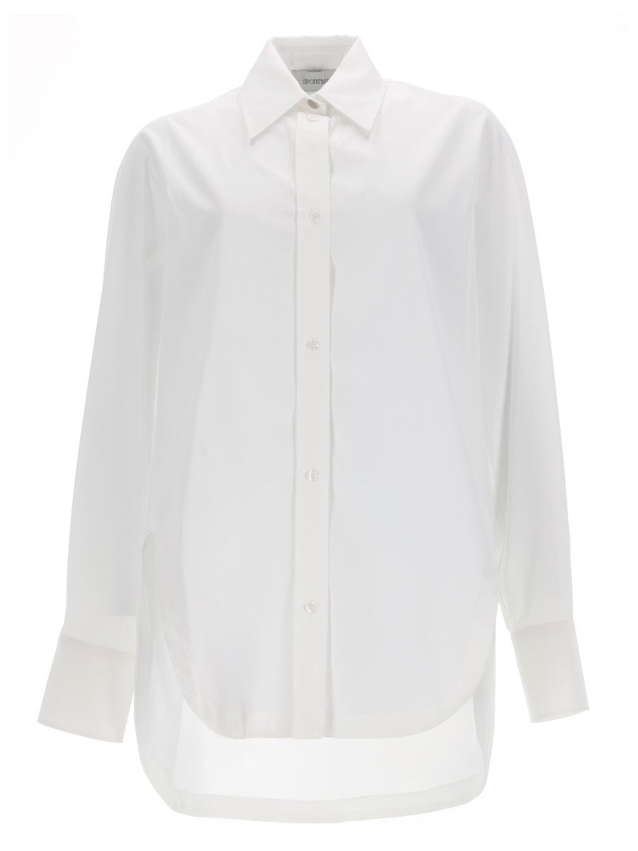 Sportmax Women's Poplin Kimono Shirt White